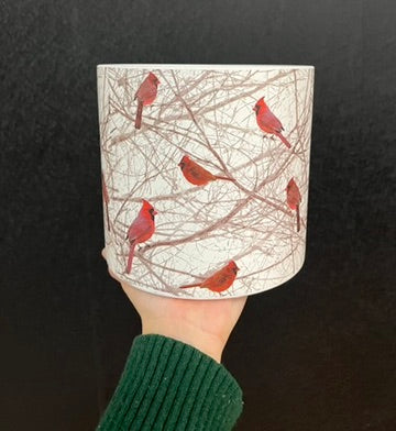 Red Cardinal Planter 6" Medium