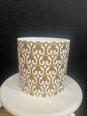 Gold Medallion Planter Small