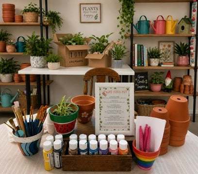 Clay Pot Painting: drop in /no registration required :)