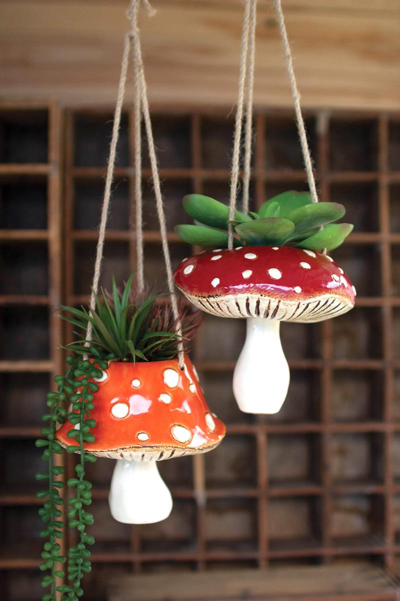 Hanging Mushroom Planter