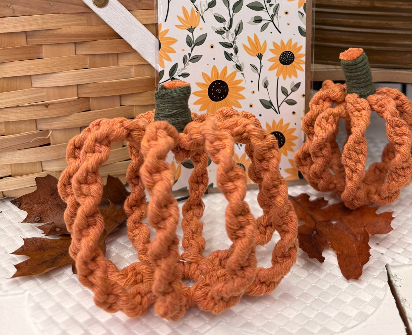 🎃 Saturday, October 26th : Macrame Pumpkin Workshop