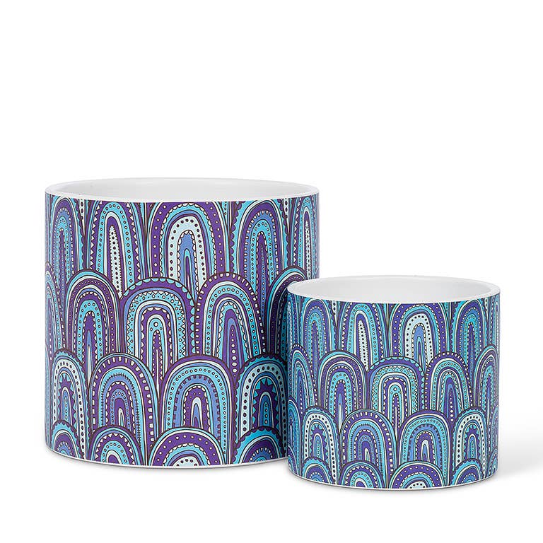 Modern Blue Planter
