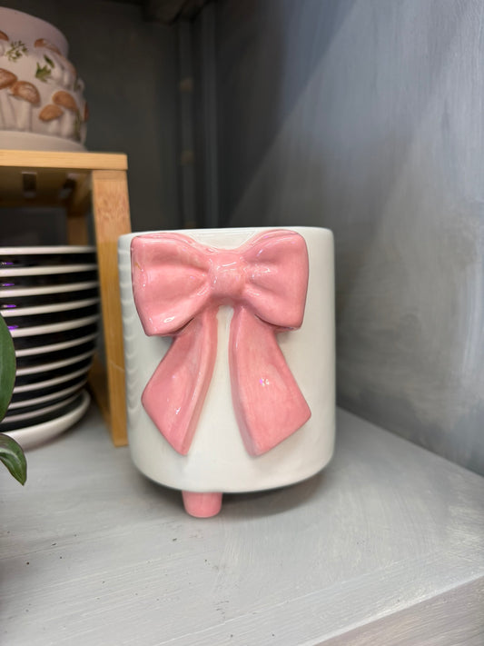Pink Bow Pot