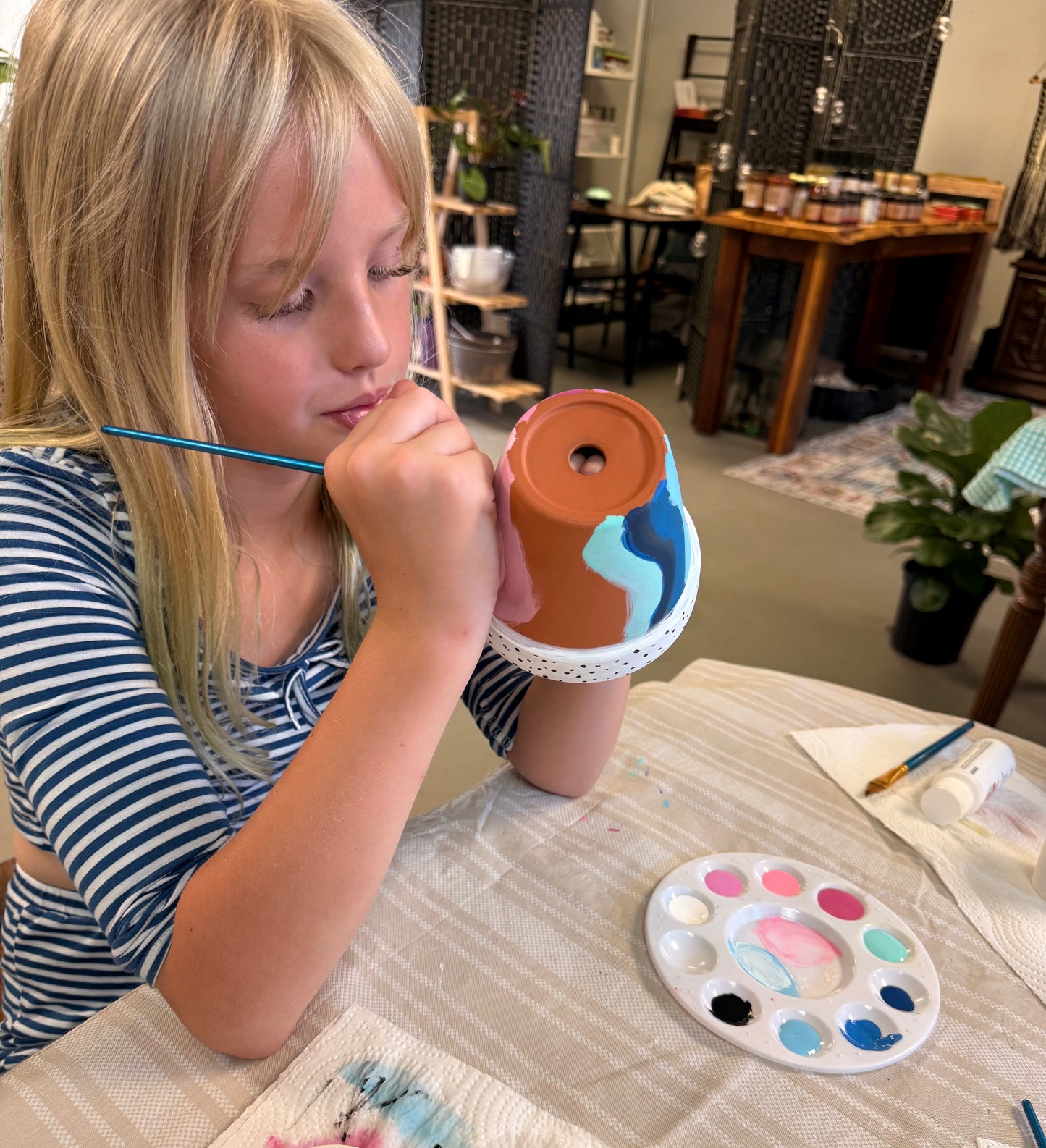 Clay Pot Painting: drop in /no registration required :)