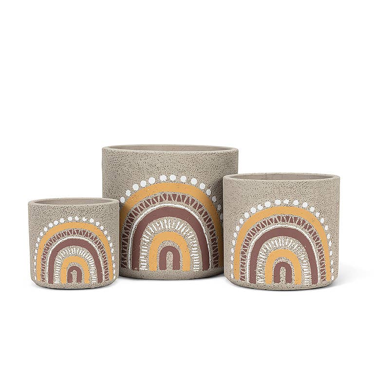 Boho Rainbow Planter: small