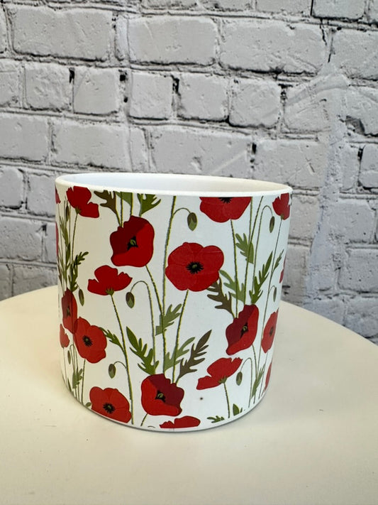 Small Red Poppy Planter