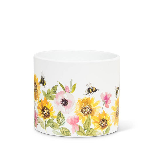 Sunflowers & Bees Planter:small