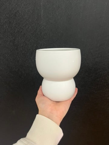 Double White Planter