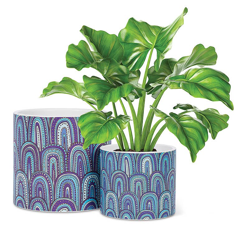 Modern Blue Planter
