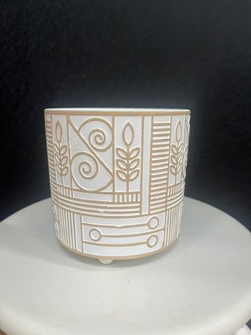White & Gold with Legs ~Large