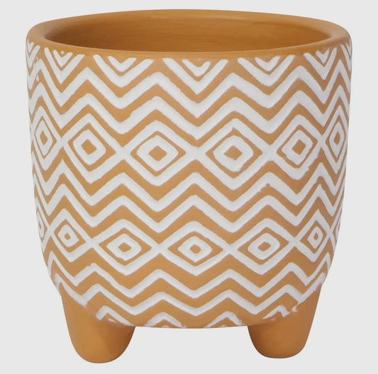 Mustard Spark Pot 4.5in