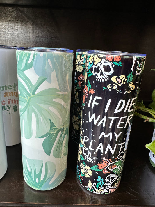 Plant themed tumbler