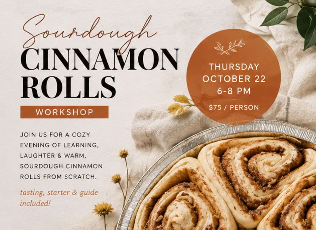 Sourdough Cinnamon Rolls Workshop
