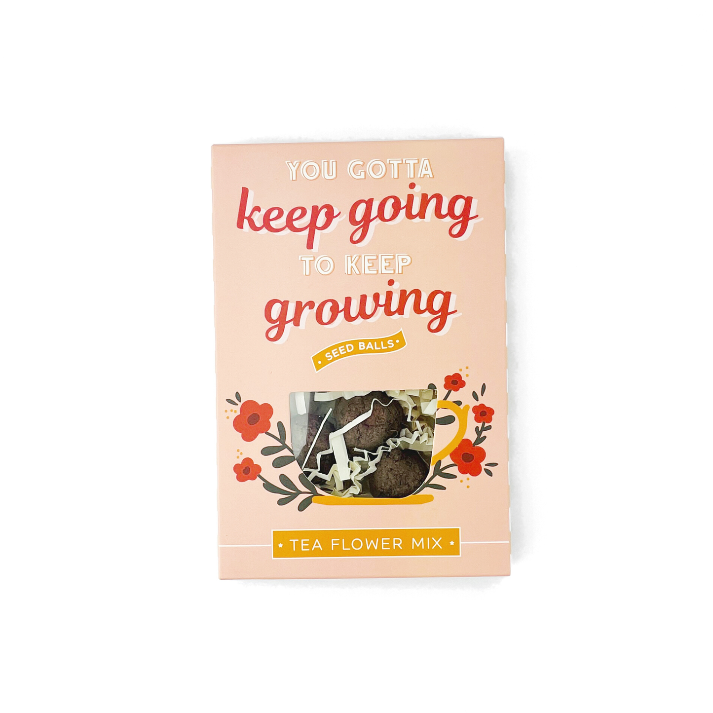 You Gotta Keep Going To Keep Growing Tea Seed Ball Gift Box
