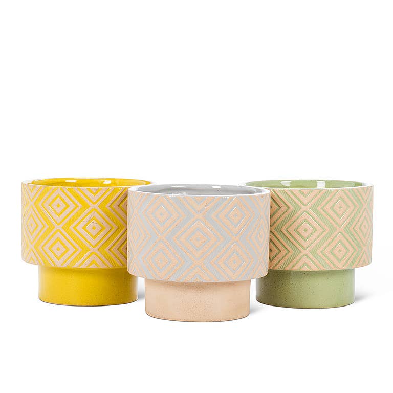 Yellow T-Shape Planter